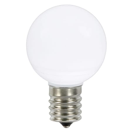 Vickerman G50 Ceramic LED Pure White Bulb with E17 Nickel Base 25 per Bag XLEDCG5P-25